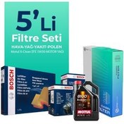 تصویر ست فیلتر خودرو مجموعه تعمیر و نگهداری دیزلی BOSCH OPEL COMBO 1.5 با روغن موتور MOTUL 2018 2025 5 LI Otto Filter 