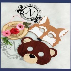 تصویر نقاب خرس و گرگ نمدی 