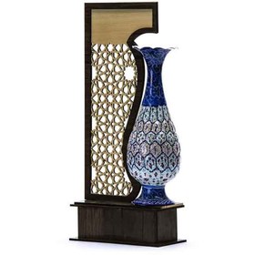 تصویر تندیس گلدان مینا 20 سانتی 