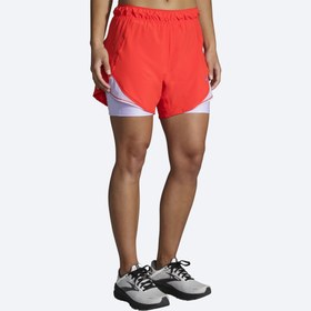 تصویر شورت ورزشی زنانه بروکس مدل Brooks Women's Chaser5" 2-in-1 Short 