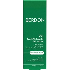 تصویر ژل شستشو پوست چرب بردون 200 میلی لیتر Berdon Salicylic Acid Gel Wash for Oily Skin 200 ml