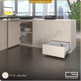 تصویر میز ال 3 کشو مدیریتی 