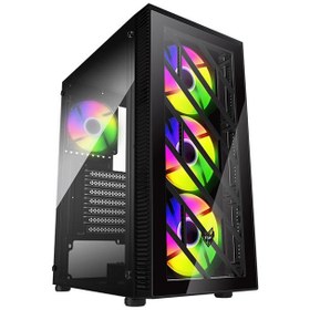 تصویر کیس اف اس پی CMT192 Black FSP CMT192 ATX Mid Tower Black Case