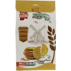 تصویر نان چیپس دانه چیا و زرد چوبه اورنگ 