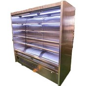 تصویر یخچال پرده هوا استیل 