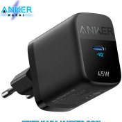 تصویر شارژر دیواری 45W انکر مدل Anker 313 A2643 Anker Charger 313 Powerport 45W USB C Gan Charger A2643