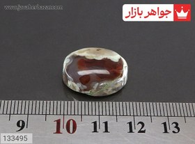 تصویر نگین عقیق یمنی با رنگ بندی خاص کد 133495 