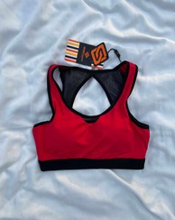 تصویر نیم تنه ورزشی زنانه مدل پشت خفاشی 