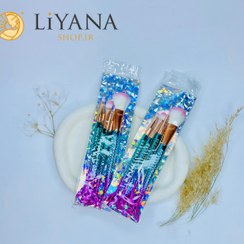 تصویر ست براش ماهی ۴ تیکه با رنگ بندی متنوع 