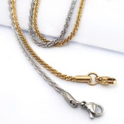 تصویر زنجیر خاویاری استیل رنگ ثابت 