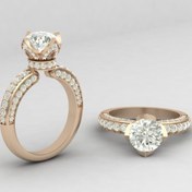 تصویر انگشتر زنانه طلا مدل Z341 