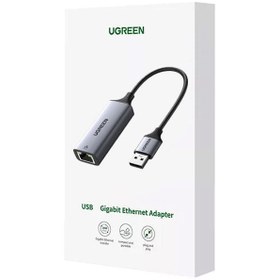 تصویر کابل تبدیل USB 3.0 به LAN یوگرین CM209 ا Ugreen CM209 USB 3.0 Gigabit Ethernet Adapter Ugreen CM209 USB 3.0 Gigabit Ethernet Adapter