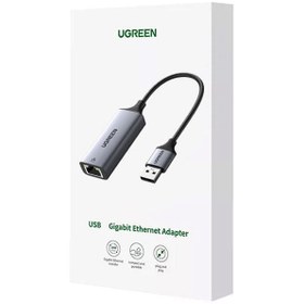 تصویر تبدیل USB 3.0 A به Gigabit Ethernet یوگرین مدل CM209-50922 Ugreen USB 3.0 A To Gigabit Ethernet Adapter CM209-50922