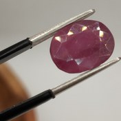 تصویر نگین یاقوت سرخ برمه اصل و طبیعی ، پاک و زلال، N122 