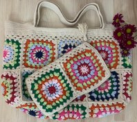 تصویر کیف بافتنی دوشی 