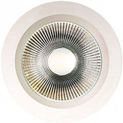 تصویر چراغ سقفی 15 وات لنزدار گرد توکار COB سفید ای دی سی Indoor Circular ceiling lighting 15 W COB Day light EDC