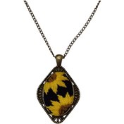 تصویر گردنبند گلدوزی آفتاب گردان 03 