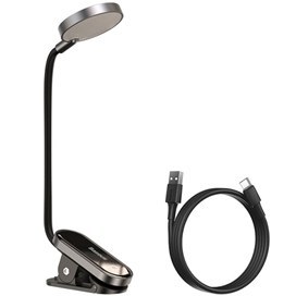 تصویر چراغ مطالعه گیره دار بیسوس Baseus Comfort Reading DGRAD-0G Mini Clip Lamp 