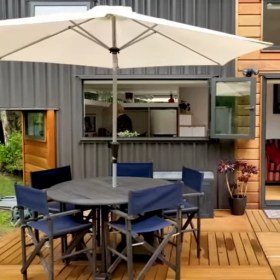 تصویر چتر و سایبان گرد 4 متری 