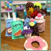 تصویر ست اکسسوری نمدی بستنی فروشی 