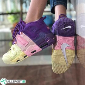 تصویر کتانی رانینگ زنانه نایک طرح اصلی Nike Air Tempo Purble Pink Yellow 