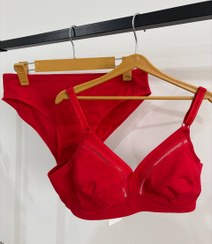 تصویر ست لباس زیر زنانه نخی بدون فنر مدل ComfortLine | نرم، تنفس‌پذیر و روزمره 