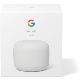 تصویر روتر Google Nest WiFi Snow مدل GA00595 Google Nest Wifi Snow Wireless Router, Wi-Fi 5, Dual-Band 2.4/5GHz, 275 MB/s Speed, IEEE 802.11ac, Gigabit Ethernet, Desktop - GA00595-US