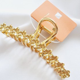 تصویر کلیپس گل - طلایی 