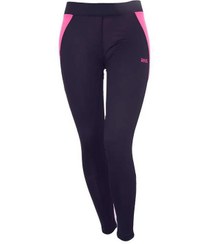 تصویر لگینگ زنانه ورزشی سرمه‌ای تیره صورتی RNS 