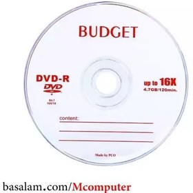 تصویر دی وی دی خام بادجت Budget DVD بسته 50 عددی 