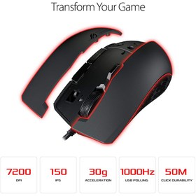 تصویر ماوس مخصوص بازی ایسوس مدل ROG Strix Evolve ا Asus ROG Strix Evolve Gaming Mouse Asus ROG Strix Evolve Gaming Mouse
