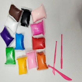 تصویر خمیر بازی کلی 12 رنگ 