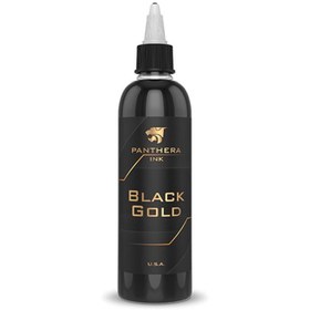 تصویر رنگ تاتو صورت و بدن پانترا { گٌلد } ۱۵۰ میل Panthera Black Gold 150 ml