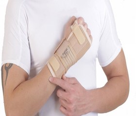 تصویر مچ بند آتل دار نئوپرنی فانکشنال دوطرفه (M-L-XL) کرم رنگ پاکتن Neoprene Wrist Support