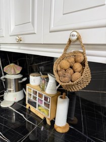 تصویر سبد گردو بادام رافیا 