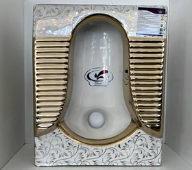 تصویر توالت ایرانی طرح لاله ۳ ا Persian toilet with tulip design Persian toilet with tulip design