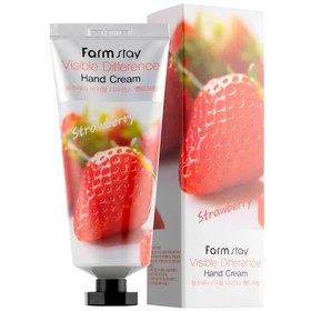 تصویر کرم دست نرم کننده فارم استی توت فرنگی ۱۰۰ میلی لیتر Farmstay hand cream 100 ml