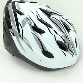 تصویر کلاه ایمنی اسکیت کد MV18 | سفید طوسی 