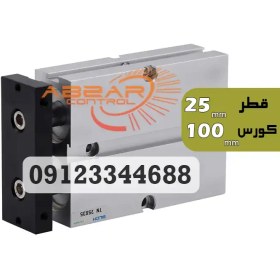 تصویر جک پنوماتیک دو شفت BLCH مدل TN25*100 