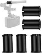 تصویر Etour 6 Pcs Microphone Shock Mount Rubber Spacer Tube Microphone Sleeve Washer Compatible with Sony Camcorder Rode NTG, Sennheiser MKH Shotgun Mic FX3,FS7,FX6,FX8,FX9,NX80,FS5 