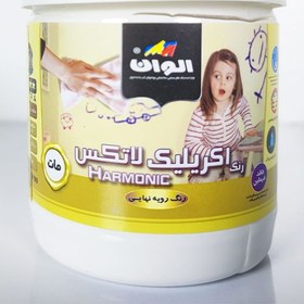 تصویر مادررنگ آکرلیک سفید مات الوان کد 500 حجم 250CC(پایه آب) 