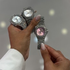 تصویر ساعت فول نگین پتک فیلیپ 