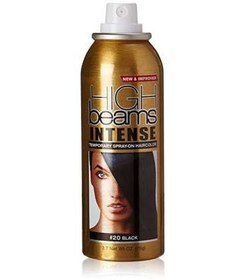 تصویر اسپری رنگ موی های بیمز مشکی high beams Intense Temporary Spray on Hair Color 