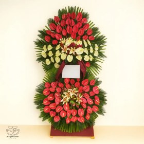 تصویر تاج گل دو طبقه کد 3489 