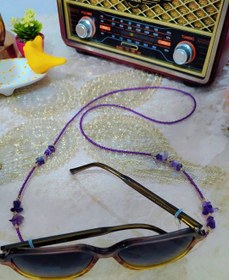 تصویر بند عینک سنگ آمیتیست 