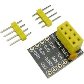 تصویر ESP-01 Esp8266 ESP-01S model ESP8266 serial PCB layout adapter for serial Wifi transceiver network module 