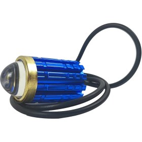 تصویر چراغ پروژکتوری دو رنگ فلاشر موتور سیکلت و ماشین LED Car Spotlight, 10W 10-30V Motorcycle Headlight Bulb IP68