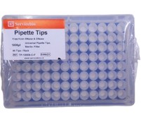 تصویر سر سمپلر ۱۰۰۰ میکرو لیتر استریل فیلتر دار با رک ۹۶ عددی 1000 μL filter pipette tips (rack package, Sterile, DNase&RNase free) TP-1000S-C-F 96 pcs/rack 50 racks/ctn