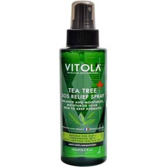 تصویر اسپری مرطوب کننده صورت درخت چای مناسب پوست چرب و مختلط 125میل ویتولا Vitola Tea Tree SOS Relief Spray 125ml