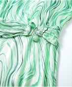 تصویر خرید اینترنتی پیراهن رسمی زنانه سبز برند ipekyol IS1230002512070 ا Desenli Metal Aksesuarlı Elbise Desenli Metal Aksesuarlı Elbise